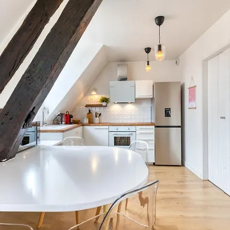 Jeanne A Dit Charmant Duplex Vieux Marche A Rouen Exterior photo